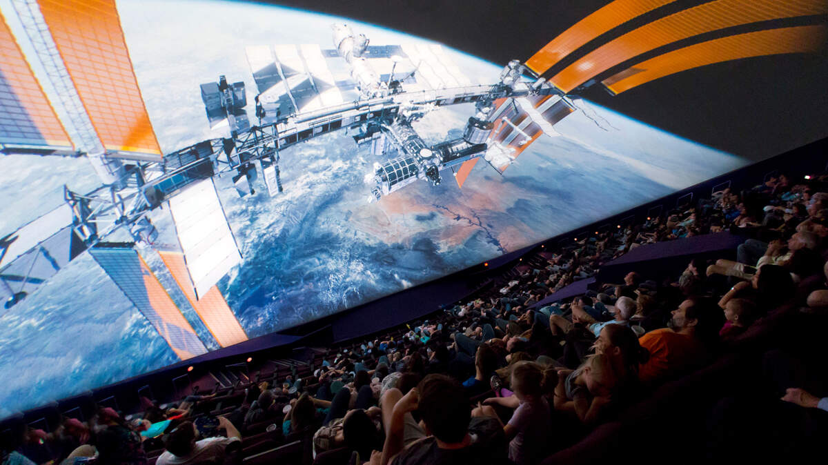 Fort Worth Museum of Science and History plans to contract with Los Angeles-based Cosm to convert the Omni Theater IMAX into an immersive digital dome, replacing the old white ceiling with LED modules.