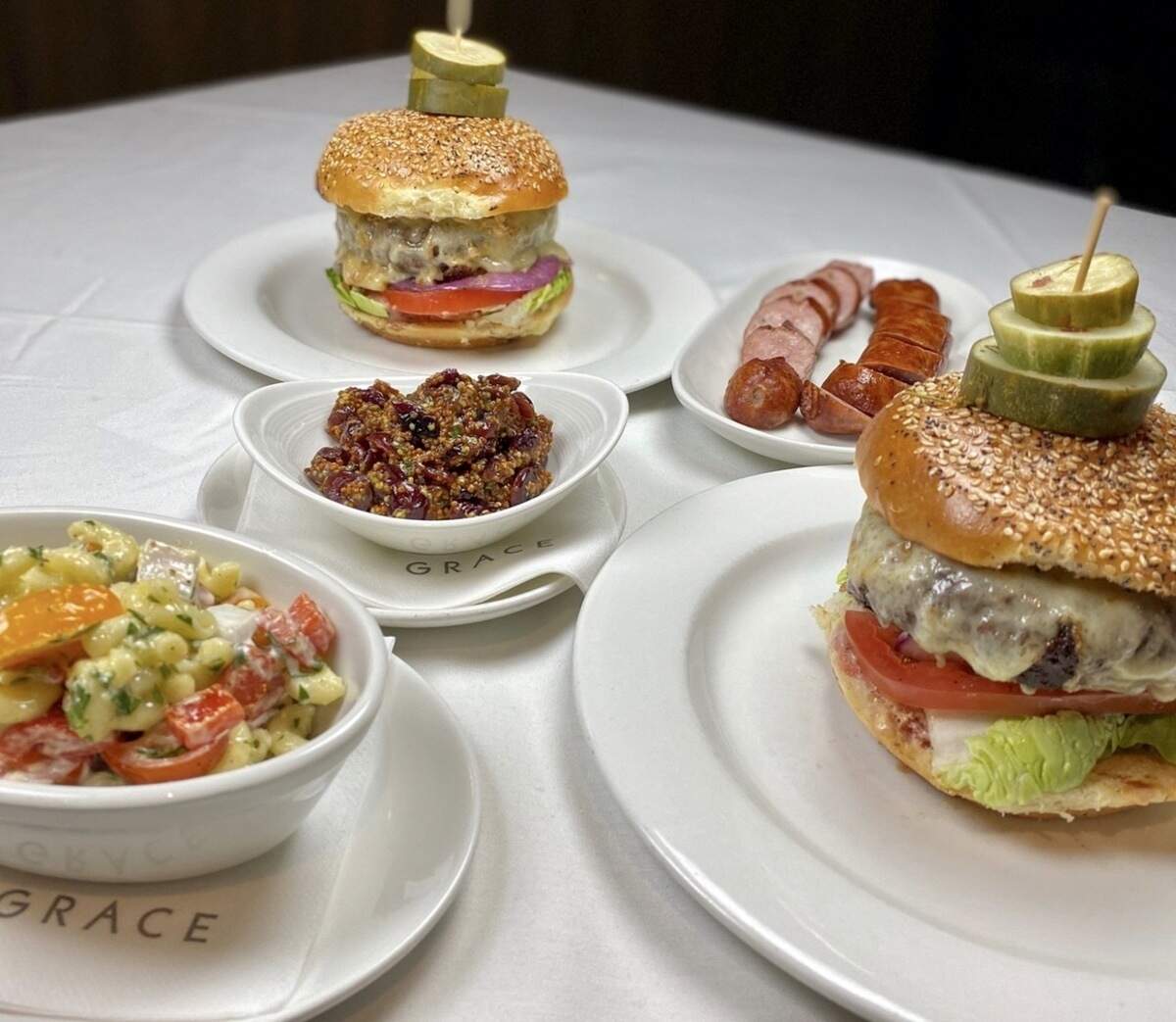 Grace Restaurant in Fort Worth sells a burger grilling kit for Memorial Day.