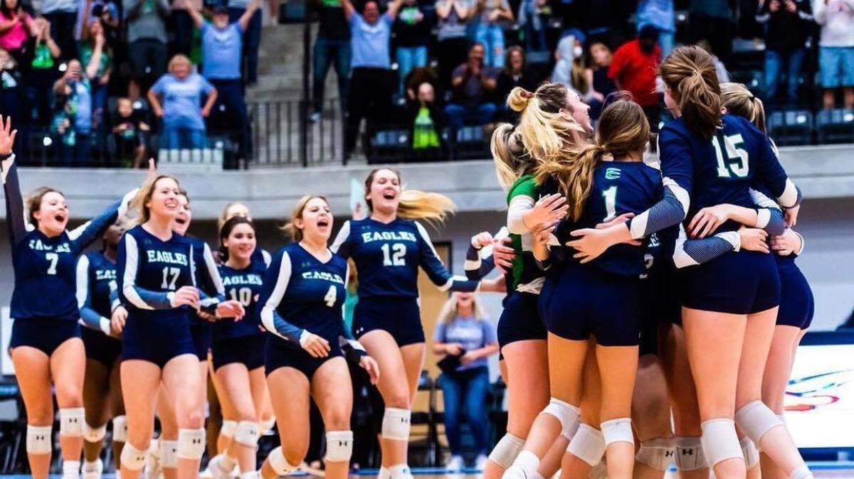 Eaton beat Southlake Carroll 3-1 in a Class 6A Region 1 quarterfinal volleyball match in Arlington on Tuesday, Nov. 9, 2021 (Matt Smith/Special to the Star-Telegram)