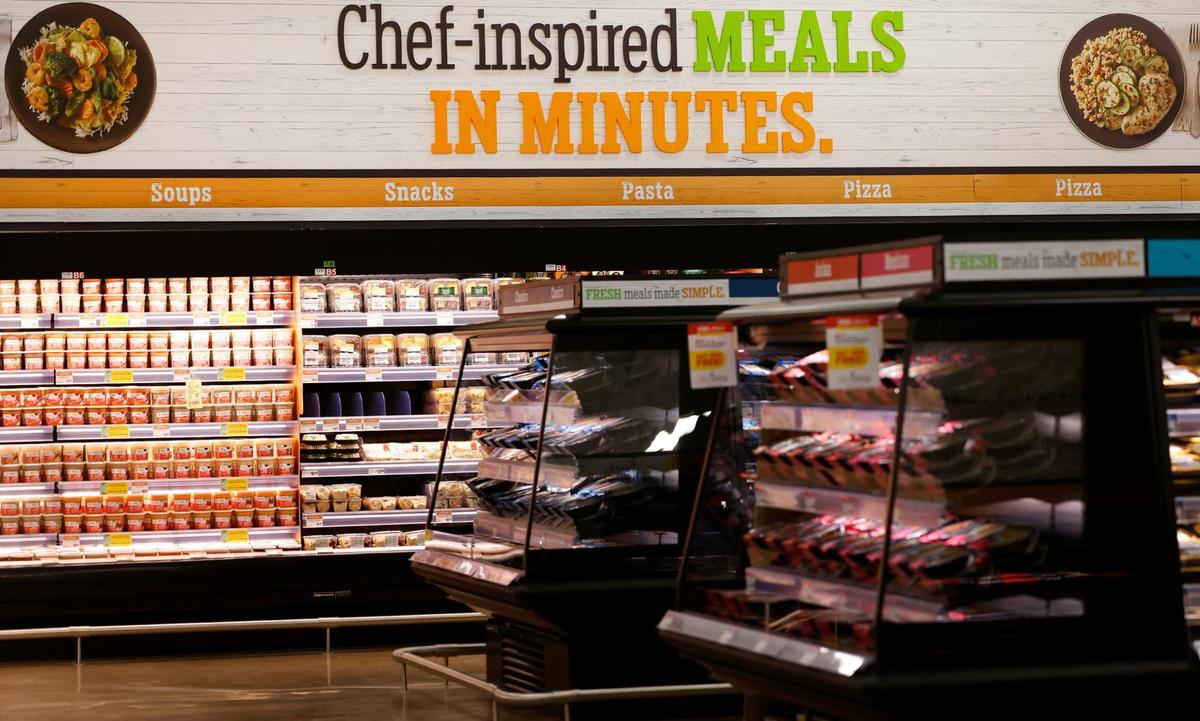 Ready made dishes are available at the H-E-B Meal Simple section. A ribbon cutting ceremony was held for the new Alliance H-E-B on Tuesday, April 9, 2024, in Fort Worth.