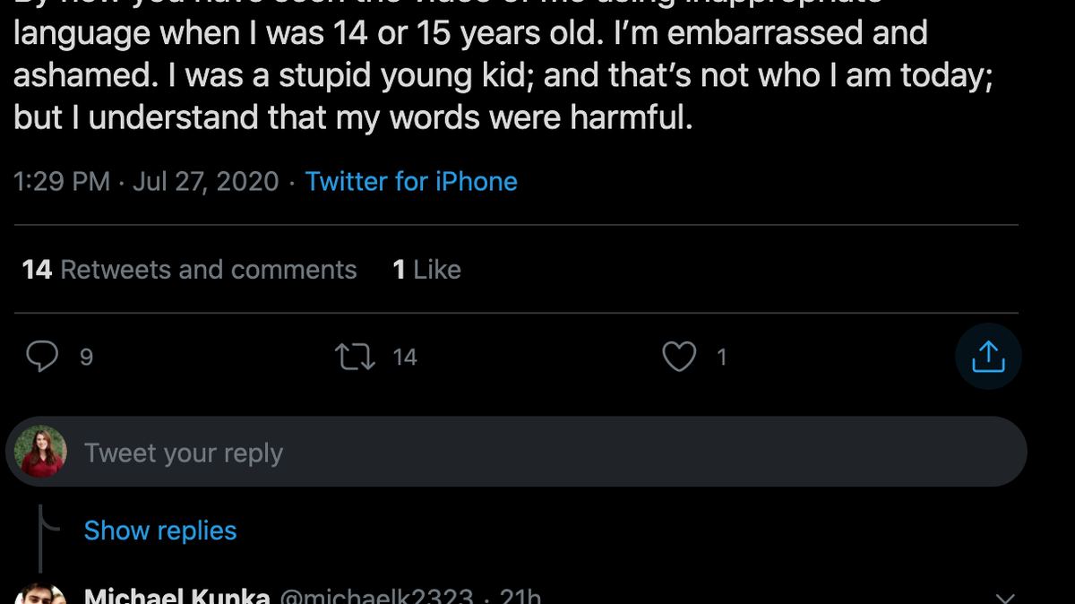 A prospective TCU freshman tweeted an apology after a video surfaced on social media of him using the N-word.