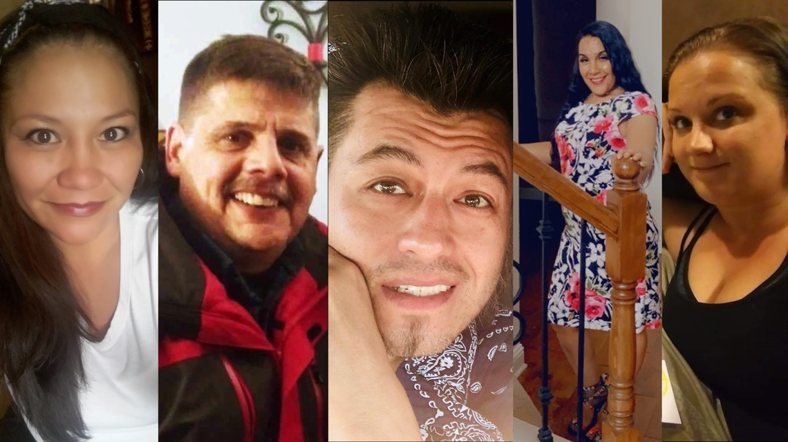 Serial killing suspect Jason Thornburg was accused in the deaths of Tanya Begay, Mark Jewell, David Lueras, Maricruz Mathis and Lauren Phillips (left to right), according to testimony at his trial. A Tarrant County jury found Thornburg guilty of capital murder in the killings of Lueras, Mathis and Phillips. Witnesses testified about the deaths of Begay and Jewell during the punishment phase of the trial.