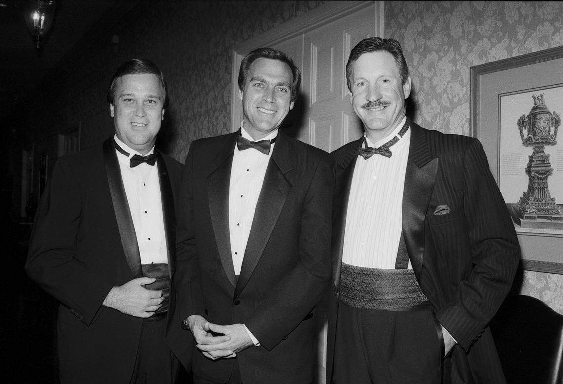 Oct. 26, 1988: From left, Michael Grant, Chip Moody and Mike Moncrief at the Fort Worth Club when The Fashion Group of Fort Worth announced the names of 10 best-dressed men by public ballot.