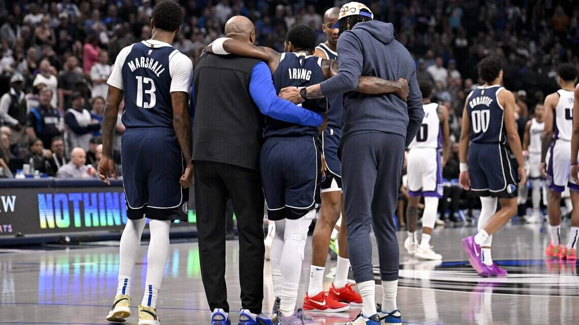 What injury will cause Kyrie Irving to miss the remainder of the season?