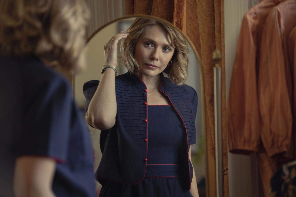 Elizabeth Olsen stars as Candy Montgomery in the new HBO Max series “Love & Death”.