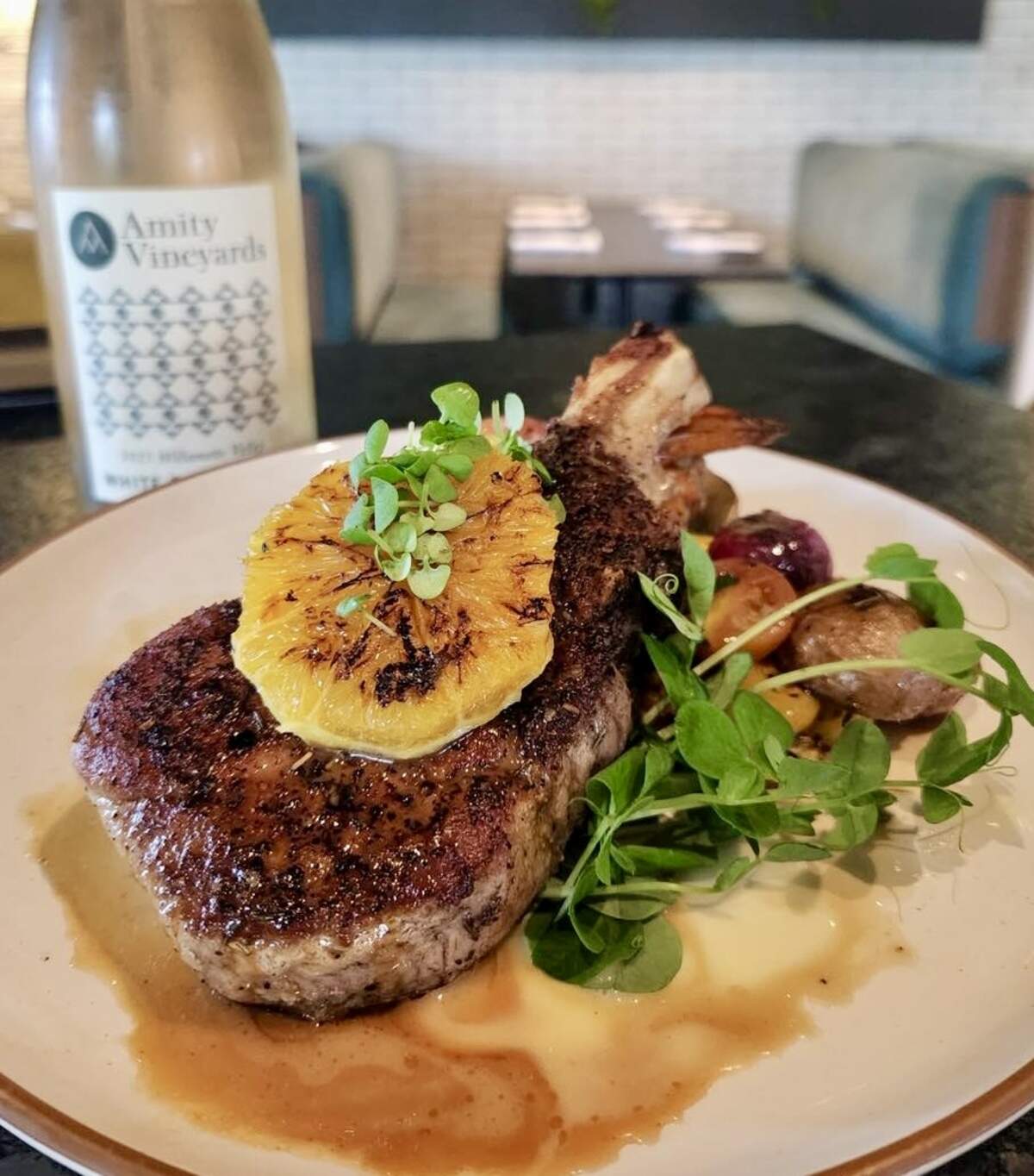 A steak at American Revelry, a new American cuisine restaurant in Burleson.