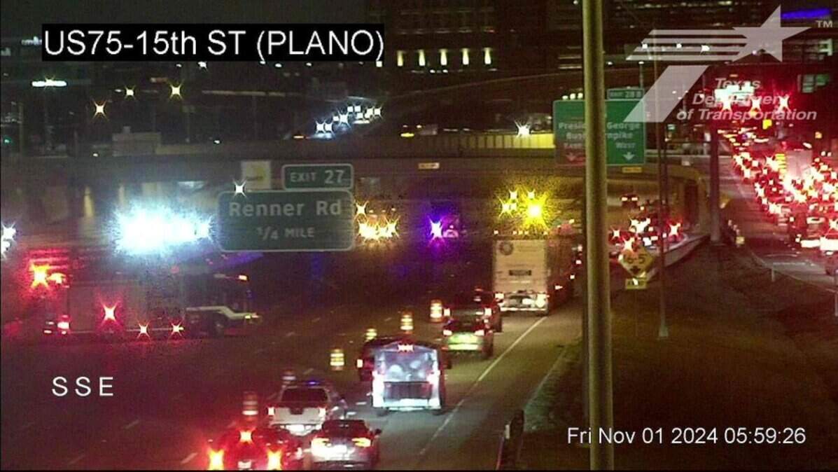 Three people died and five were injured in a chain-reaction crash in Richardson late on Halloween night, police said.