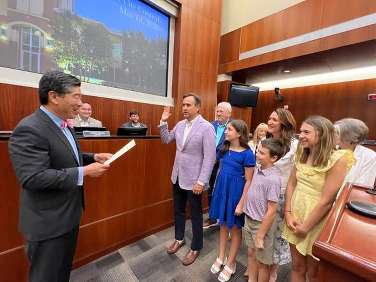Earlier in the week former Keller ISD trustee Charles Randklev, was sworn after winning his race for Keller City Council.