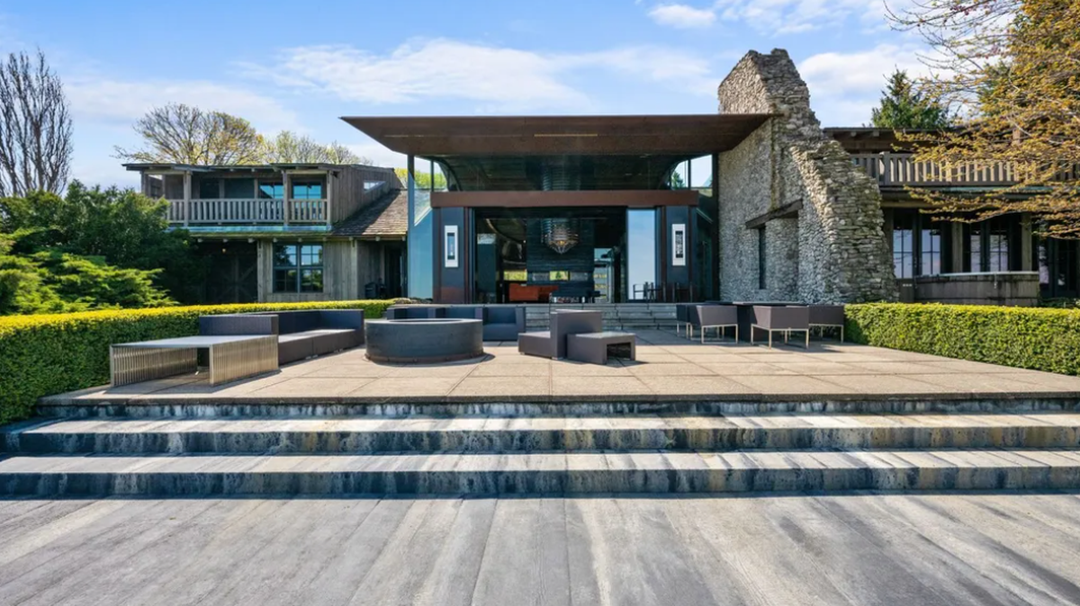 Exterior of the unique home
