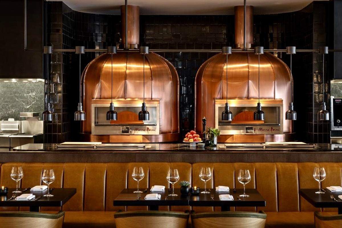 The pizza ovens at Farena in the Loews Arlington hotel.