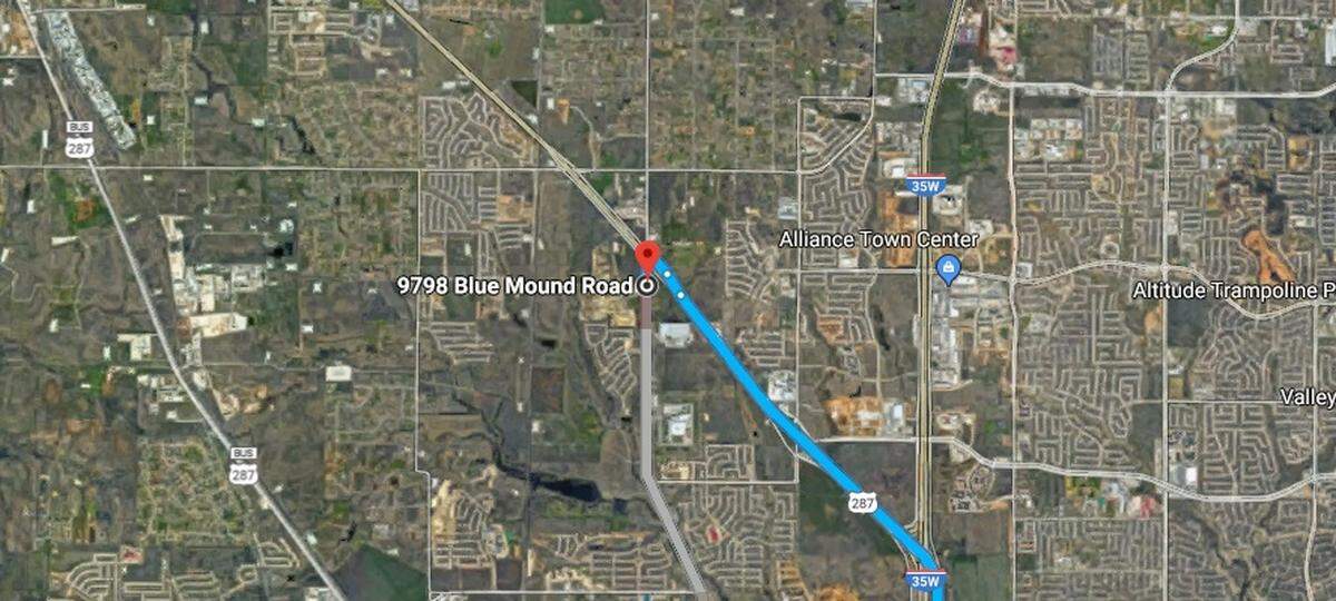Fort Worth police said it appeared that a white Honda Civic, carrying two children, might have veered into oncoming traffic  at 9798 Blue Mound Road near the intersection of NW Highway 287.