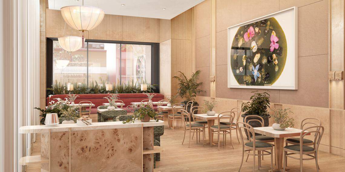 Rendering of Cafe Mirador inside Forty Five Ten at 3220 W. 7th St. in Fort Worth.