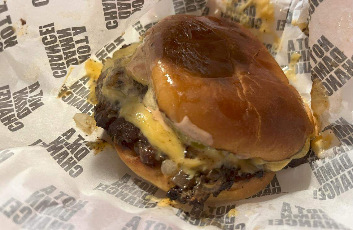 NADC Burger for $16 has double smashed wagyu patties, American cheese, grilled onions, jalapenos, pickles and secret sauce. There is not a damn chance for customers to make any modifications.