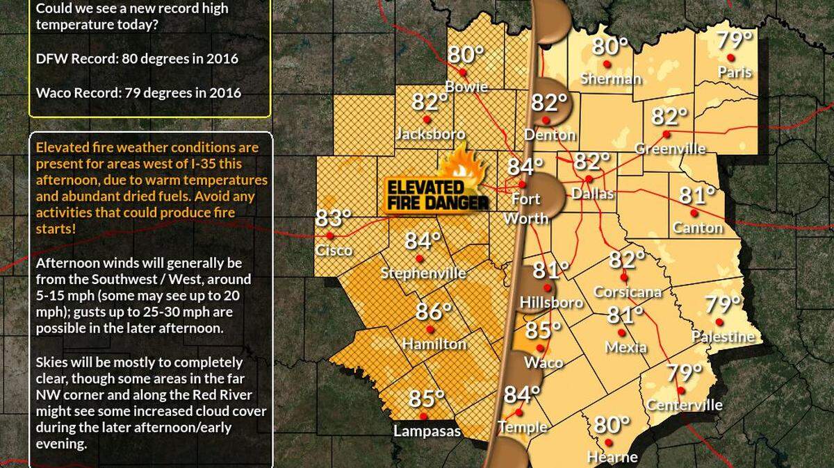 Saturday marked the new record high for December 25. Previously, the record was 80 degrees in 2016.