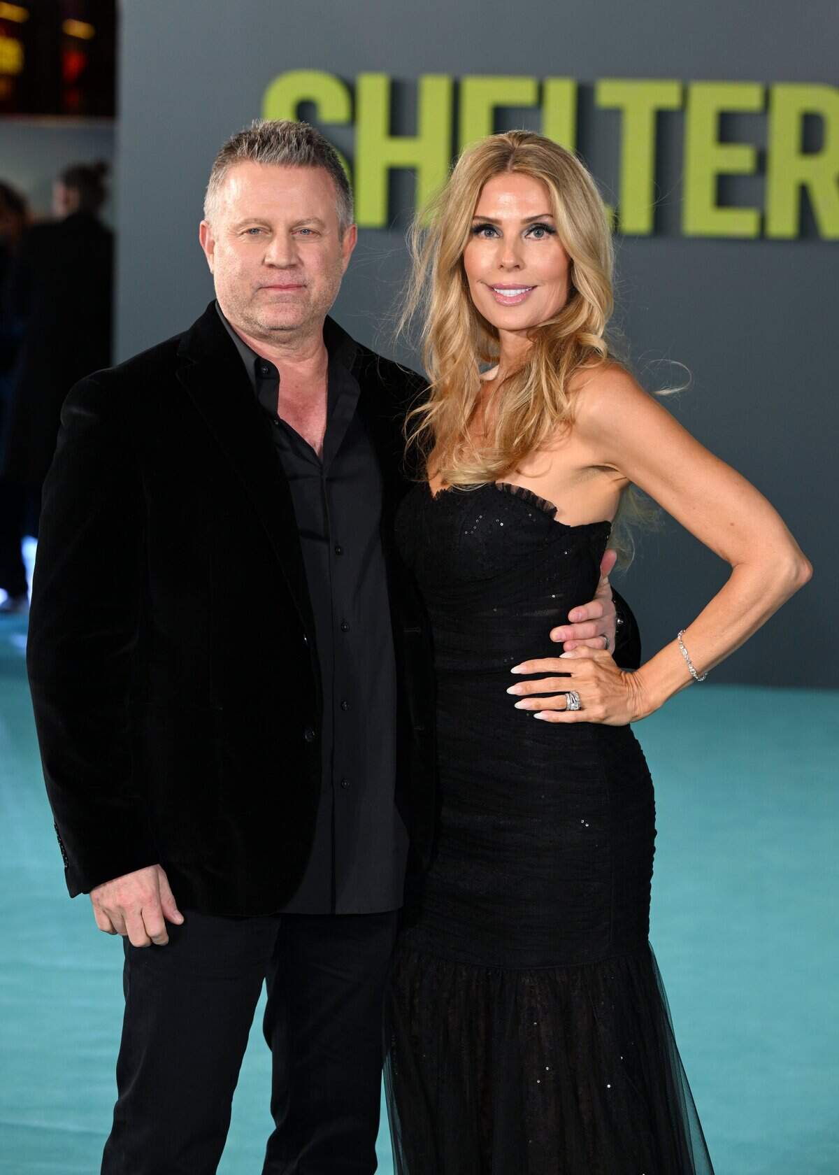LONDON, ENGLAND - JANUARY 20: Ric Roman Waugh and Tanya Lynn Waugh attend the "Shelter" UK Premiere at Cineworld Leicester Square on January 20, 2026 in London, England. (Photo by Jeff Spicer/Getty Images)
