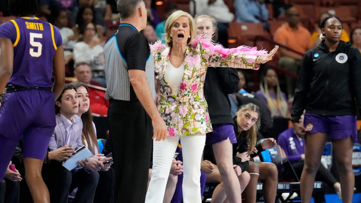 Former Baylor women’s basketball coach Kim Mulkey has her LSU Tigers in the Final Four this weekend in Dallas.