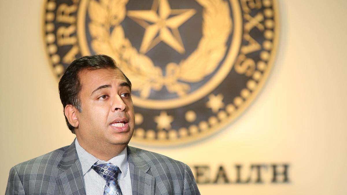 Tarrant County Public Health Department Director Vinny Taneja answers questions from the media in an April 1, 2020, archive photo. Taneja resigned Tuesday, county officials said in a news release.