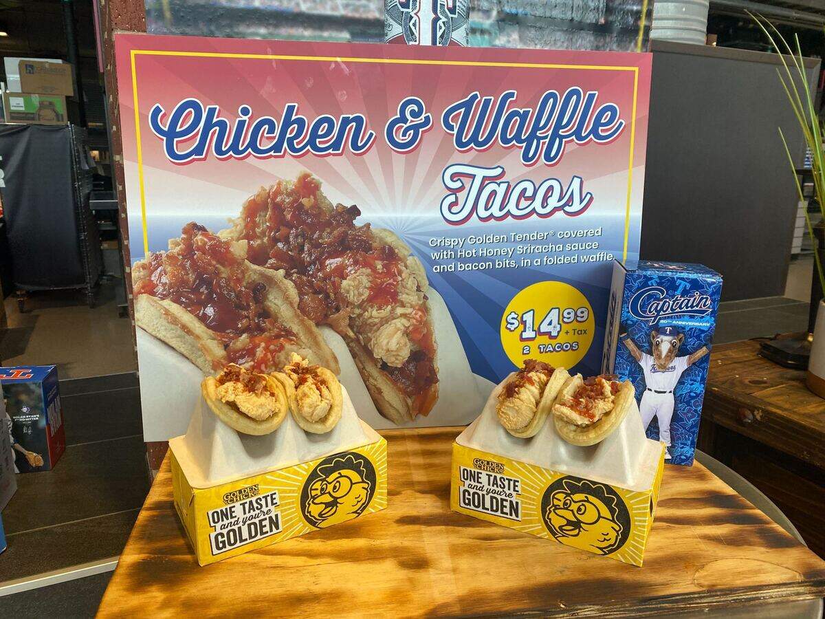 Golden Chick’s play on the popular dish Chicken and Waffles.