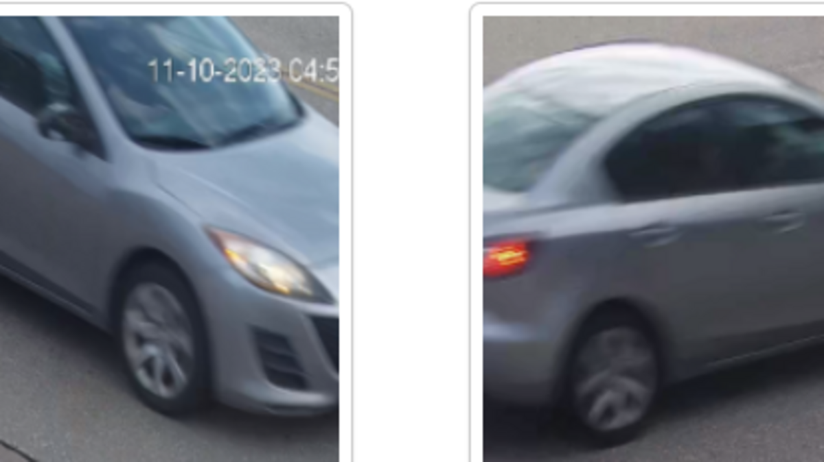 Dallas police are looking for the driver of the vehicle in this photo. Officials say the suspect vehicle hit a juvenile pedestrian in the 3700 block of Timberglen Road shortly before 5 p.m. on Nov. 10, 2023. The driver left the scene without stopping to help, according to police.