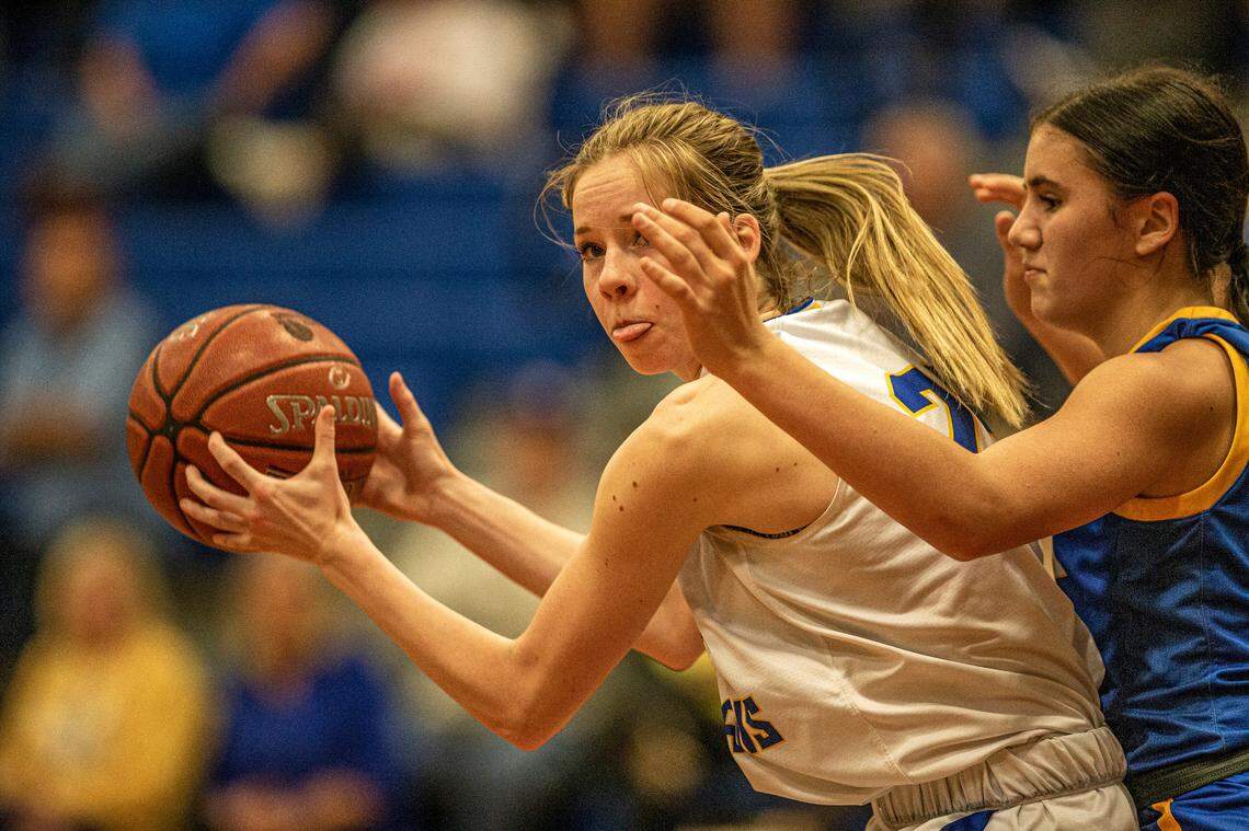 Chelsea Lott, star forward of the Lipan Lady Indians’, said she was glad to finally make it to Florida for a basketball tournament.