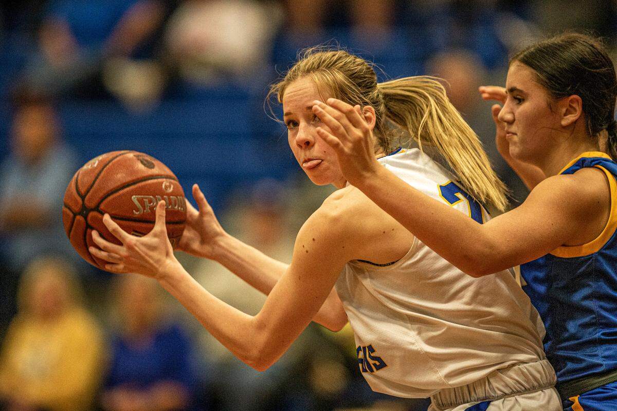 Chelsea Lott, star forward of the Lipan Lady Indians’, said she was glad to finally make it to Florida for a basketball tournament.