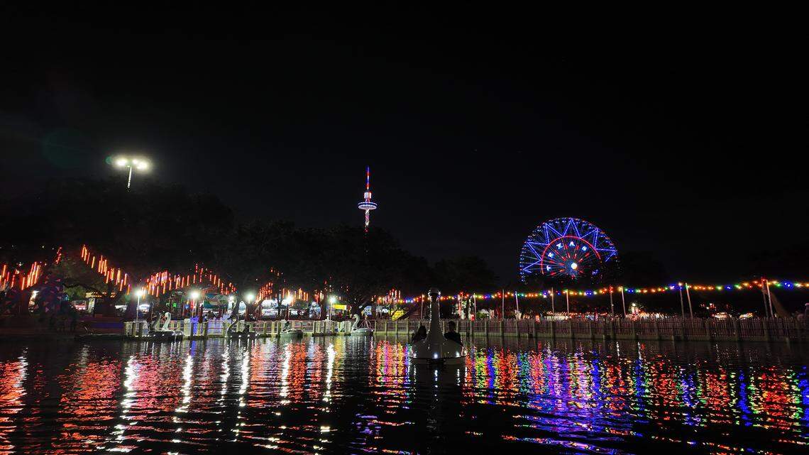 View of Midway at the State Fair of Texas on Oct. 8, 2025 in Dallas.