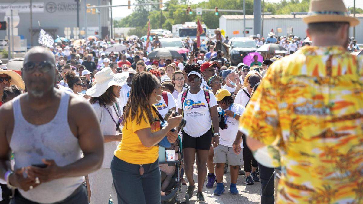Fort Worth honors Juneteenth by walking 2.5 miles with Opal Lee, ‘grandmother’ of holiday