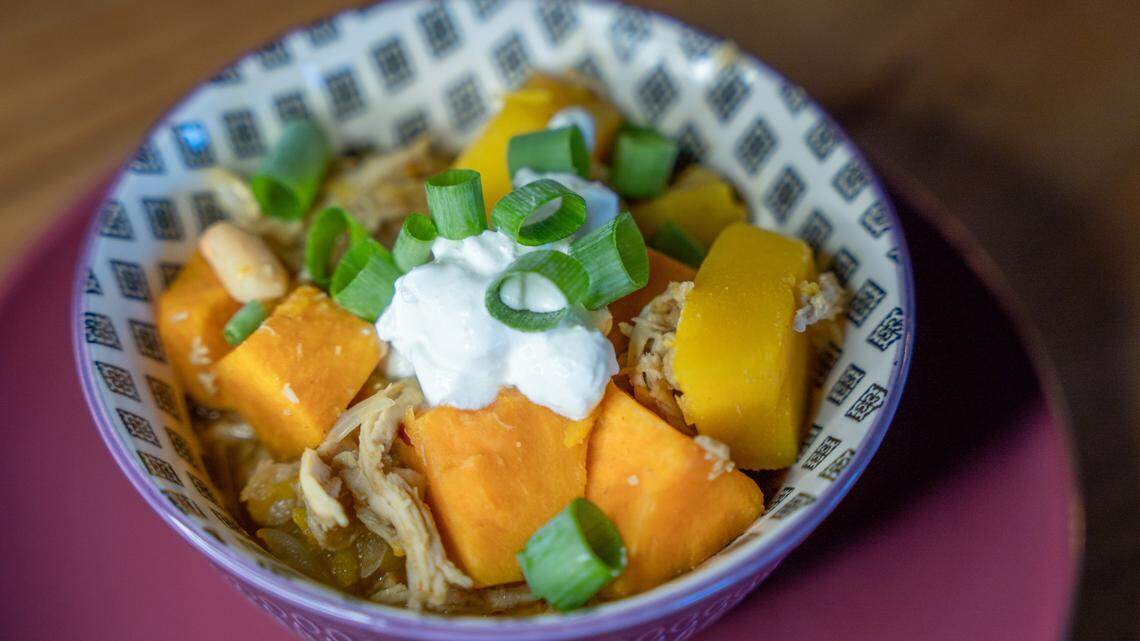 Pumpkin Chicken Chili is a welcome, cozy fall meal that you can make in cold months