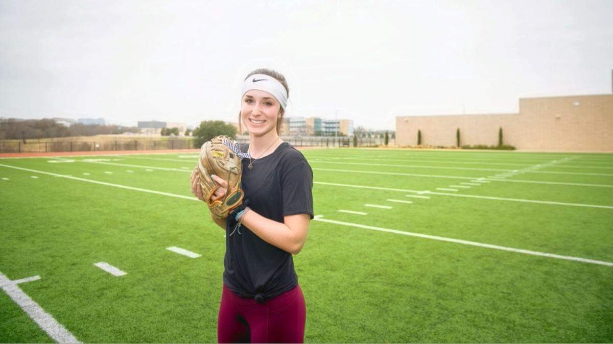 Wakeland junior Ashton Bryce during training with Children’s Health and EXOS.