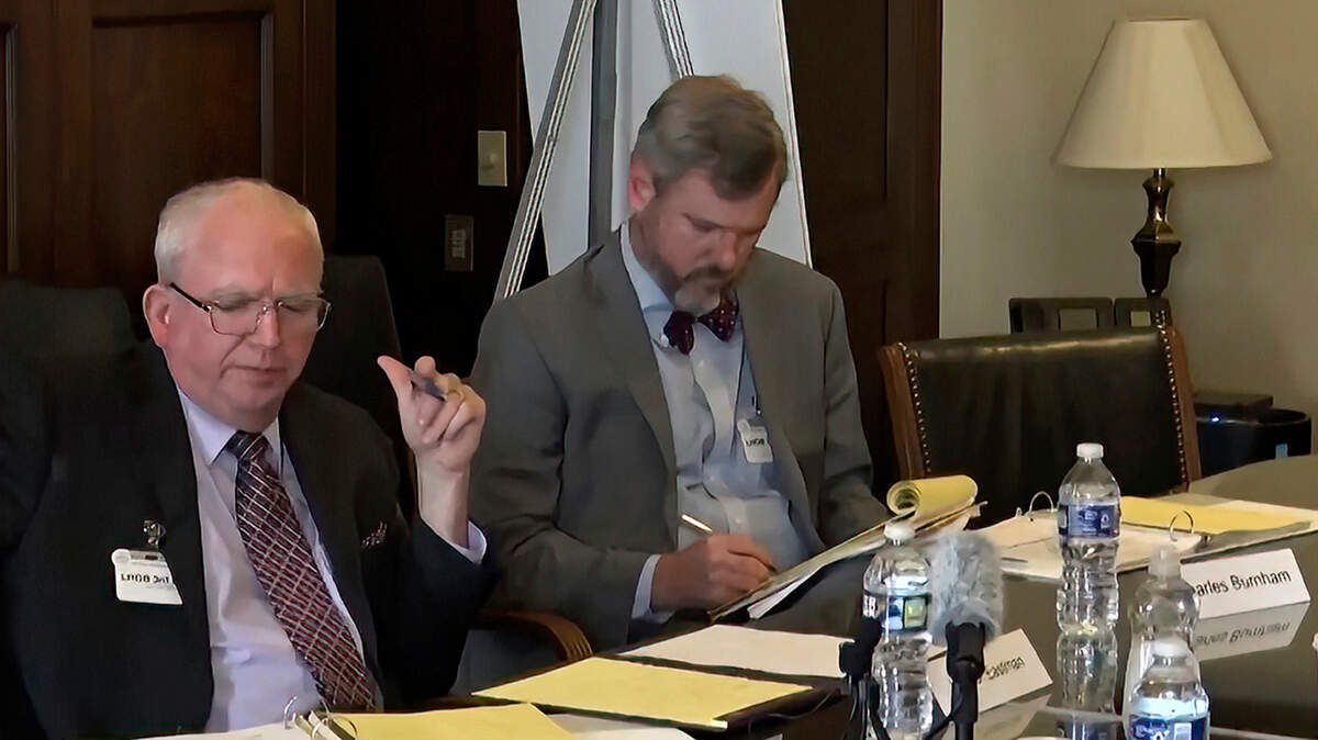 In this image from video released by the House Select Committee, John Eastman, a lawyer for former President Donald Trump, appears during a video deposition to the House select committee investigating the Jan. 6 attack on the U.S. Capitol at the hearing Thursday, June 16, 2022, on Capitol Hill in Washington. (House Select Committee via AP)