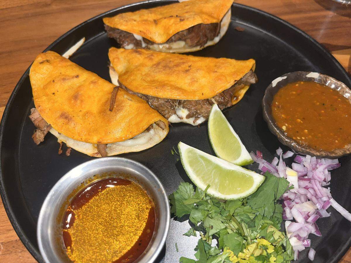 Shōgun birria tacos at Shōgun Taqueria in Fort Worth on Jan. 31, 2026.