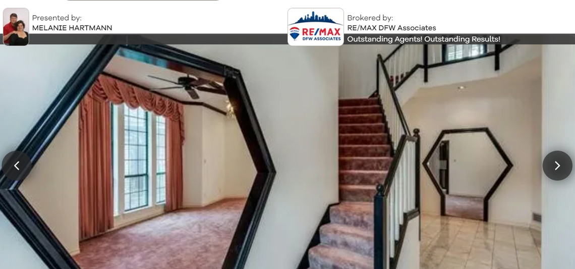 Staircase and the unique doorways