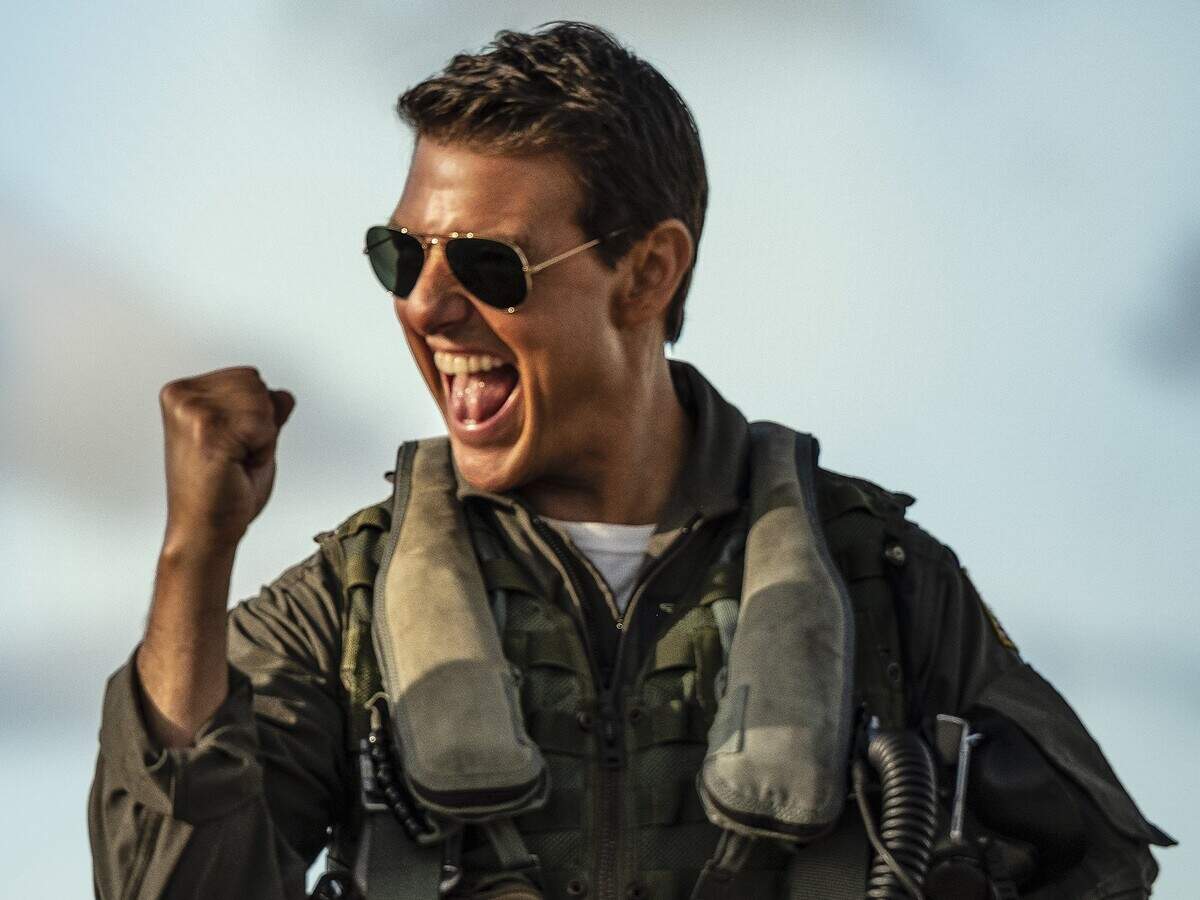 Tom Cruise as Capt. Pete “Maverick” Mitchell in “Top Gun: Maverick.” (Scott Garfield/Paramount Pictures/TNS)