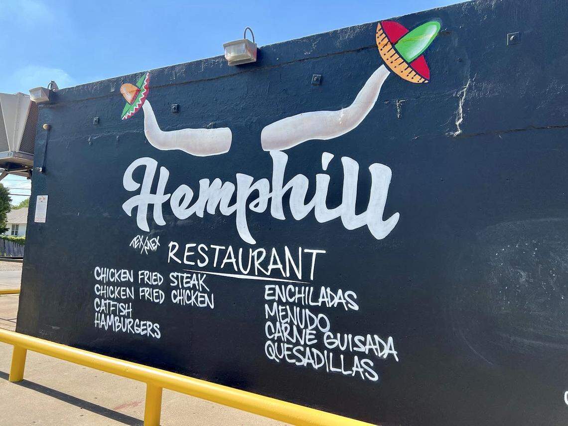 Hemphill’s Restaurant in Fort Worth has a new sign and was redecorated.