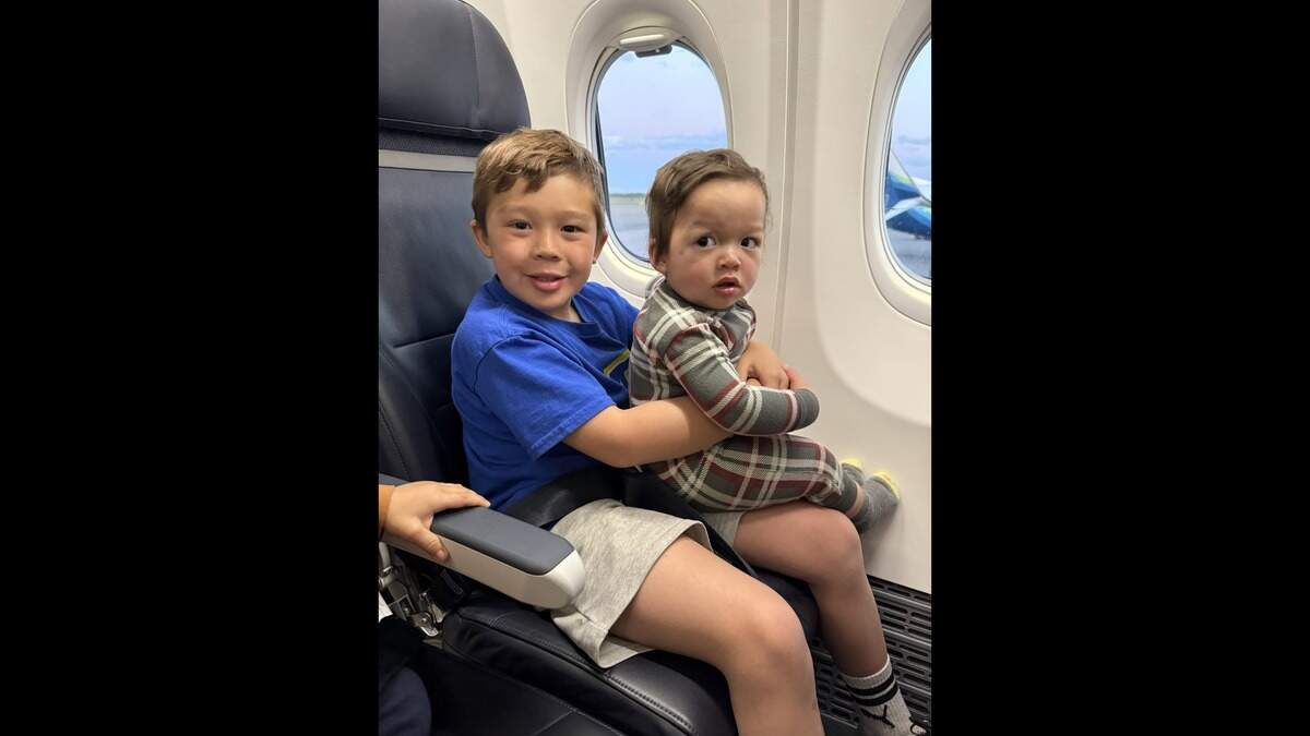 7-year-old Patrick was recognized by the Johnson County Sheriff’s Office after helping to save his 1-year-old brother Liam’s life.