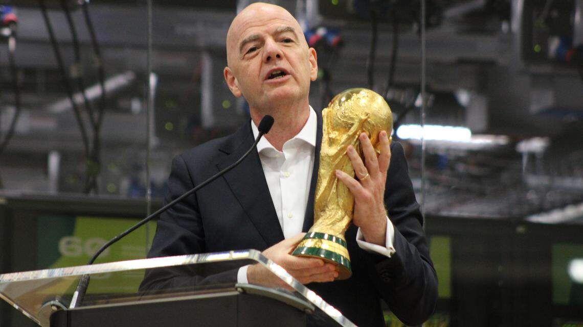 FIFA president arrives in Dallas to introduce International Broadcast Center