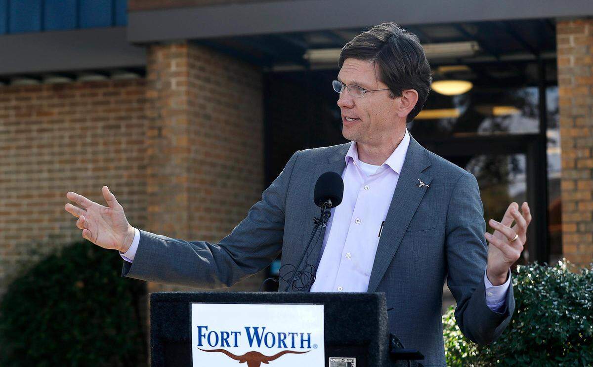 Fort Worth City Council member Brian Byrd announces during a press conference on Wednesday, March 20, 2019, that the Fort Worth City Council voted to purchase the Westside YMCA located in the Las Vegas Trail area. The facility will become a new Fort Worth community center.