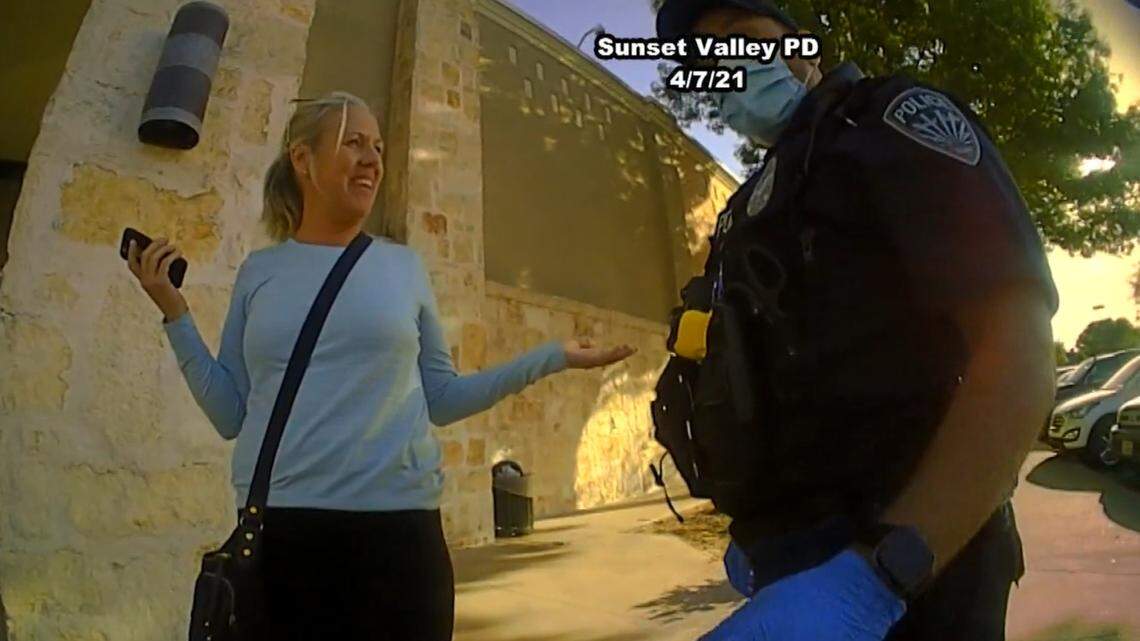 Kara Bell, a Lake Travis school board candidate, was cited for a misdemeanor by Sunset Valley police after a confrontation with Nordstrom Rack employees on April 7. Bell refused to wear a mask and allegedly shoved an employee.