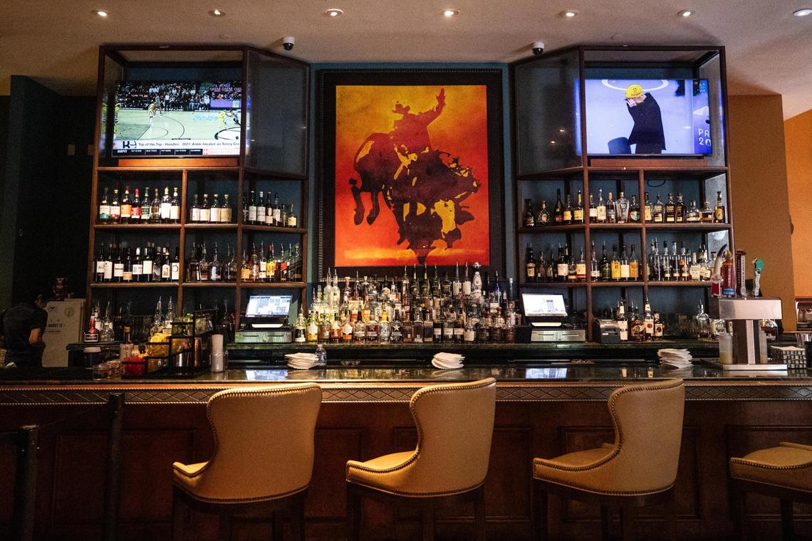 Whiskey & Rye inside the Omni Fort Worth in July.