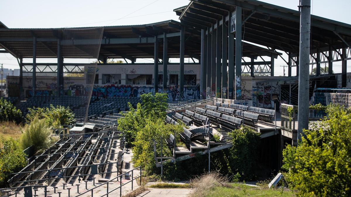 A 2020 photo shows LaGrave Field continuing to deteriorate since the Cats played their last game in 2014.