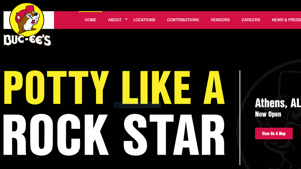 A landing page on Buc-ee’s website touting what’s good.