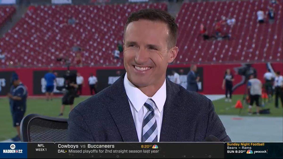 Former New Orleans Saints quarterback Drew Brees on NBC Sports