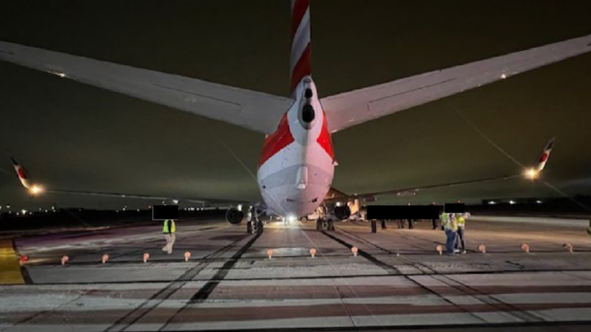 The American Airlines flight traveling from the Ronald Reagan Washington National Airport to the DFW Airport on Feb. 10, 2024 came to a full stop after its brakes malfunctioned, causing the plane to overrun a runway while landing.