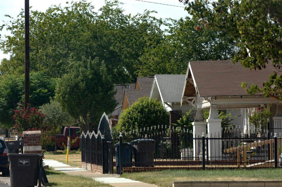 Residential neighborhoods, like this one in the Northside, could be purged of short-term rentals under new regulations being considered in Fort Worth.
