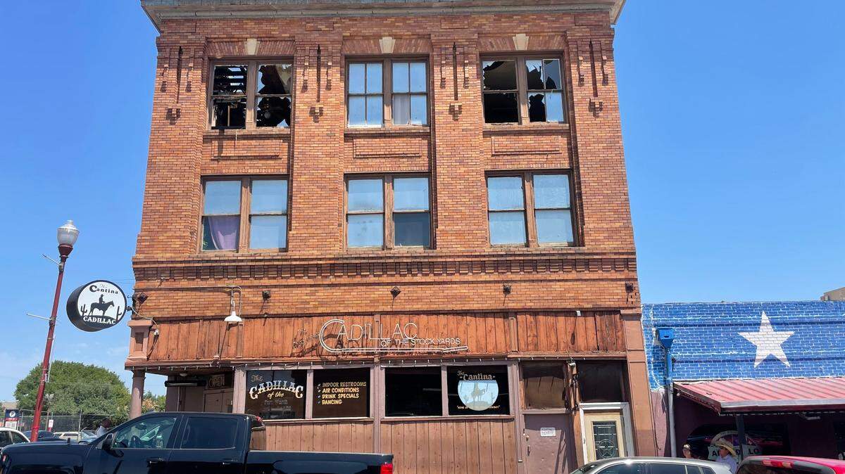 A fire caused extensive damage to the Historic Stockyards bar Cantina Cadillac, but owner Jay Hester said the century-old building will be restored and the bar reopened soon.