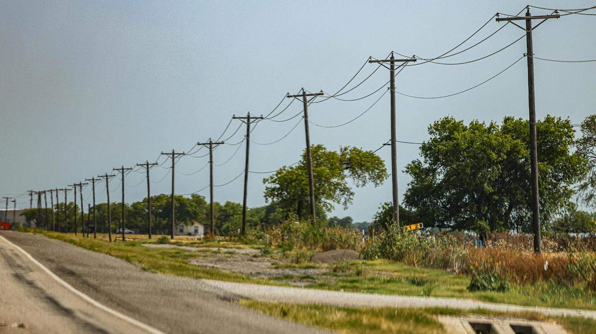 Archive photo of power lines
