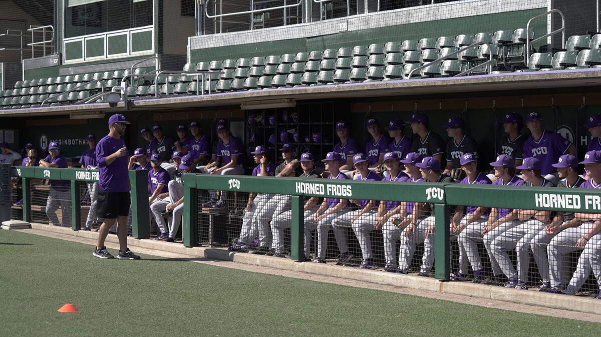 TCU baseball played at Dallas Baptist on Tuesday night.