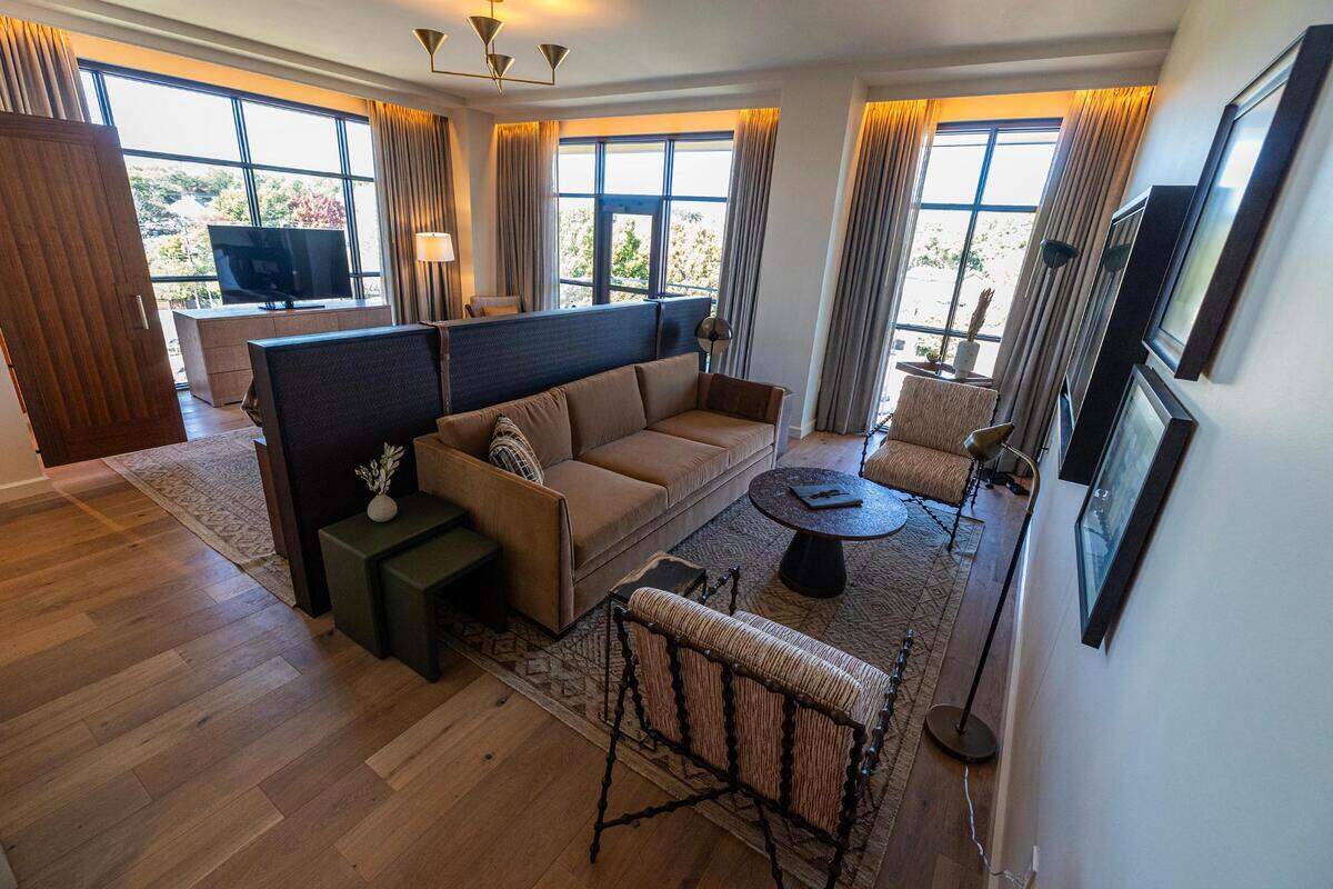 One of the suites on the fourth floor at the new Bowie House hotel in Fort Worth on Tuesday, Nov. 28, 2023.