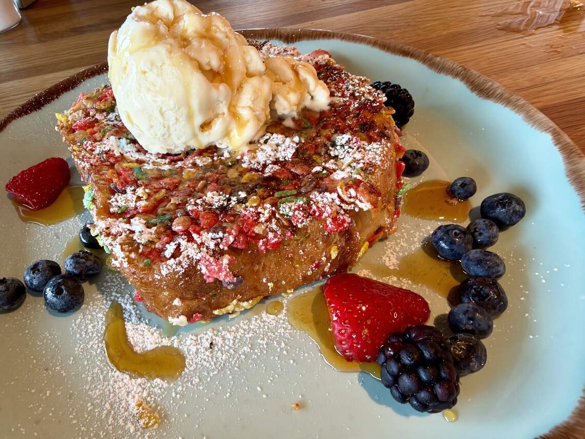 Cork & Pig Is Open in Parker County, and Fruity Pebbles French Toast Is Back