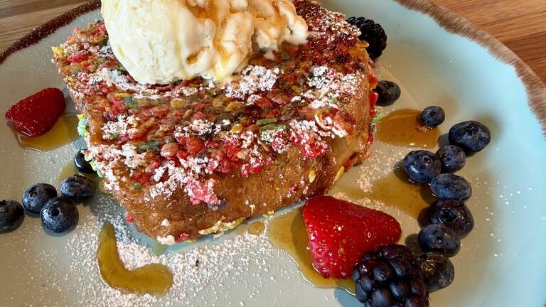Cork & Pig is open in Parker County, and Fruity Pebbles French toast is back